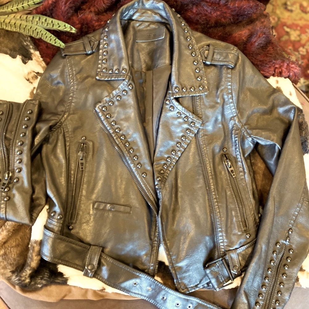 BlankNYC Synthetic Leather Biker Jacket